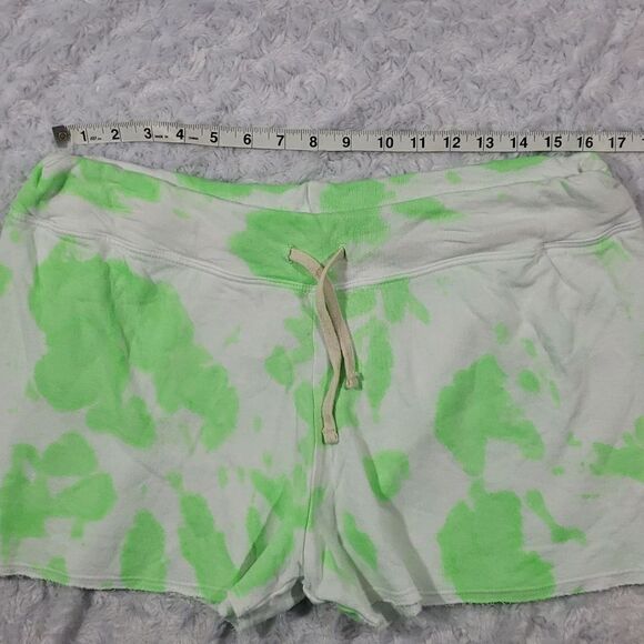 Sundry Green Paint Blot Stretch Shortie Drawstring Stretchable Waistband XL Size - Picture 7 of 8